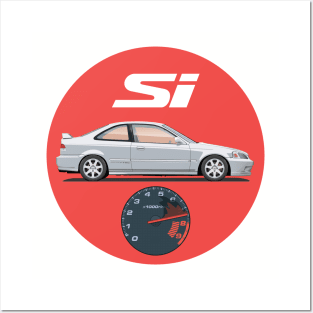Civic Si in Silver Posters and Art
